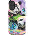 Rainbow Pandas with Butterflies by Sheena Pike iPhone 16 Plus Impact Case