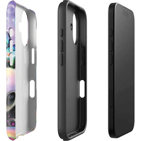 Rainbow Pandas with Butterflies by Sheena Pike iPhone 16 Plus Impact Case