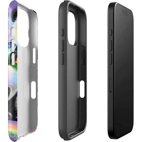 Rainbow Pandas with Butterflies by Sheena Pike iPhone 16 Pro Impact Case