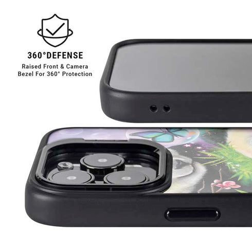 Rainbow Pandas with Butterflies by Sheena Pike iPhone 16 Pro Kickstand Case