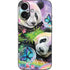 Rainbow Pandas with Butterflies by Sheena Pike iPhone 16 Skin