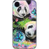 Rainbow Pandas with Butterflies by Sheena Pike iPhone 16e Skin
