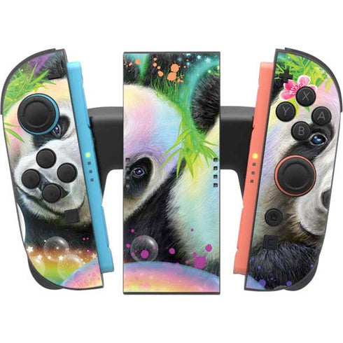 Rainbow Pandas with Butterflies by Sheena Pike Nintendo Switch 2 (2025) Joy-Con Controller Skin