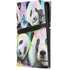Rainbow Pandas with Butterflies by Sheena Pike PS5 Pro Console Skin