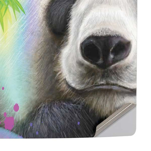 Rainbow Pandas with Butterflies by Sheena Pike PS5 Pro Console Skin