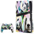 Rainbow Pandas with Butterflies by Sheena Pike PS5 Pro Disk Bundle Skin