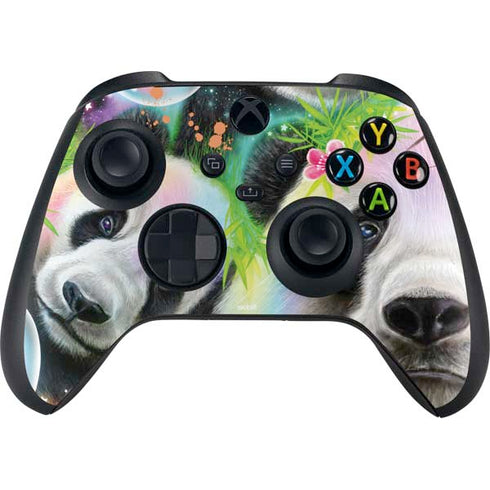 Rainbow Pandas with Butterflies by Sheena Pike XBox Series X Digital Edition Bundle Skin