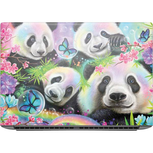 Rainbow Pandas with Butterflies by Sheena Pike HP ZBook Fury 16 G10 Skin