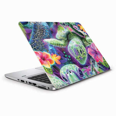 Rainbow Sea Turtles by Sheena Pike HP Elitebook Skin