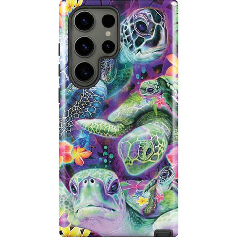 Rainbow Sea Turtles by Sheena Pike Galaxy S23 Ultra Pro Case