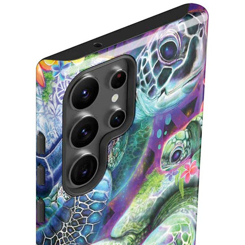 Rainbow Sea Turtles by Sheena Pike Galaxy S23 Ultra Pro Case