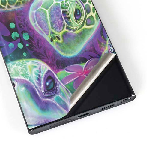 Rainbow Sea Turtles by Sheena Pike Galaxy Skins