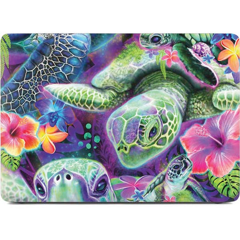 Rainbow Sea Turtles by Sheena Pike Apple MacBook Pro 16-inch Skin