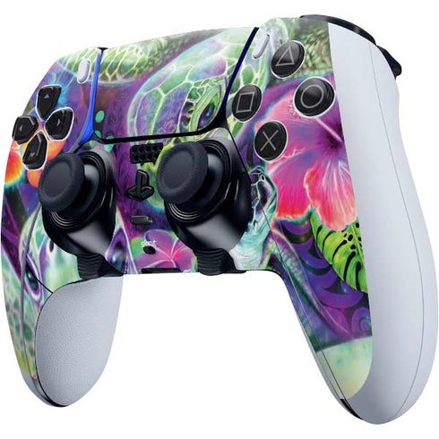 Rainbow Sea Turtles by Sheena Pike PS5 DualSense Edge Pro Controller Skin