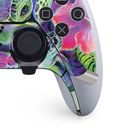 Rainbow Sea Turtles by Sheena Pike PS5 DualSense Edge Pro Controller Skin