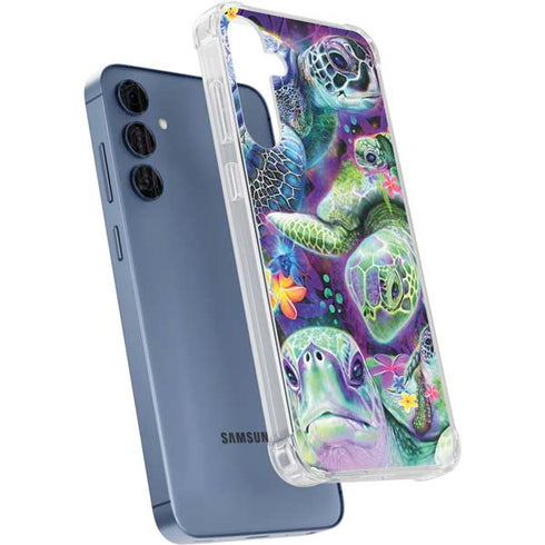 Rainbow Sea Turtles by Sheena Pike Galaxy A55 5G Clear Case