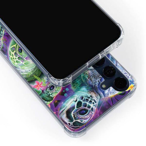 Rainbow Sea Turtles by Sheena Pike Galaxy A55 5G Clear Case