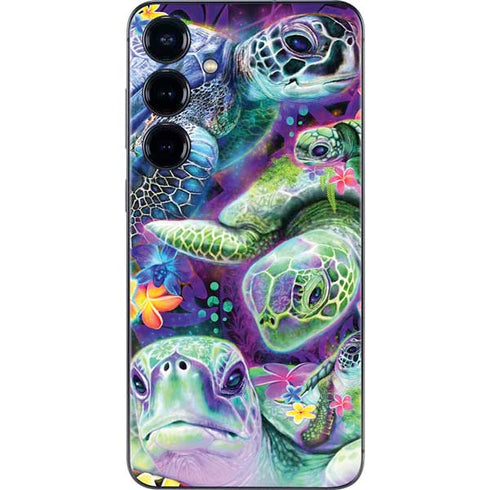 Rainbow Sea Turtles by Sheena Pike Galaxy S25 Plus Skin
