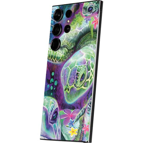Rainbow Sea Turtles by Sheena Pike Galaxy S25 Ultra Skin