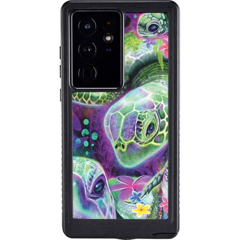 Rainbow Sea Turtles by Sheena Pike Galaxy S24 Ultra Waterproof Case