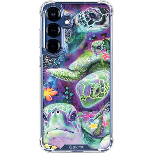 Rainbow Sea Turtles by Sheena Pike Galaxy S25 Clear Case
