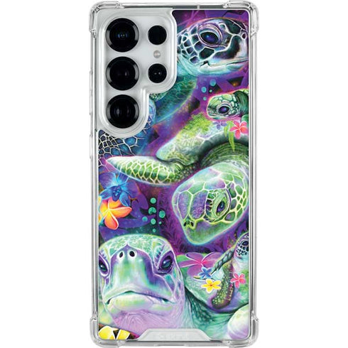 Rainbow Sea Turtles by Sheena Pike Galaxy S25 Ultra Clear Case