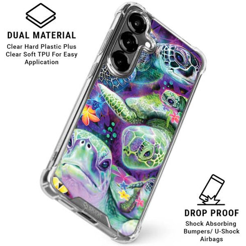 Rainbow Sea Turtles by Sheena Pike Galaxy S26 Clear Case