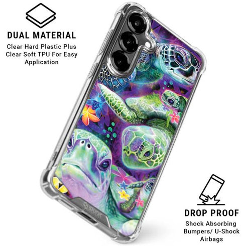 Rainbow Sea Turtles by Sheena Pike Galaxy S26 Plus Clear Case