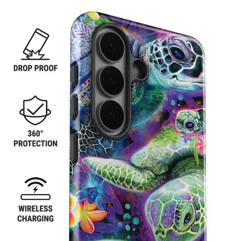 Rainbow Sea Turtles by Sheena Pike Galaxy S26 Plus Impact Case