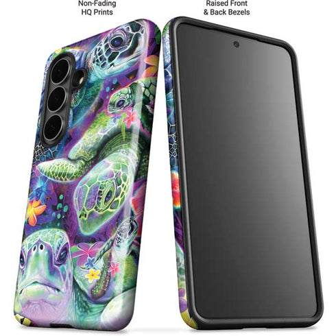 Rainbow Sea Turtles by Sheena Pike Galaxy S26 Plus Impact Case