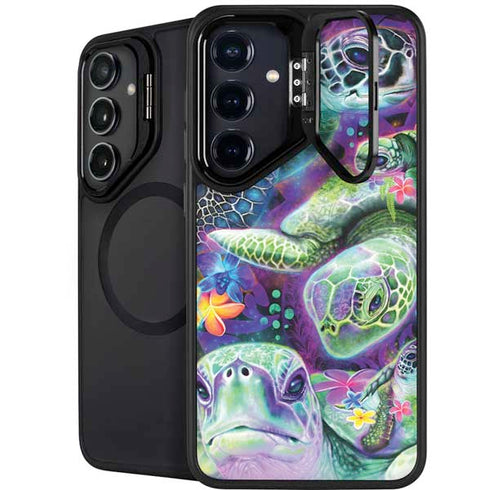 Rainbow Sea Turtles by Sheena Pike Galaxy S26 Plus Kickstand Case