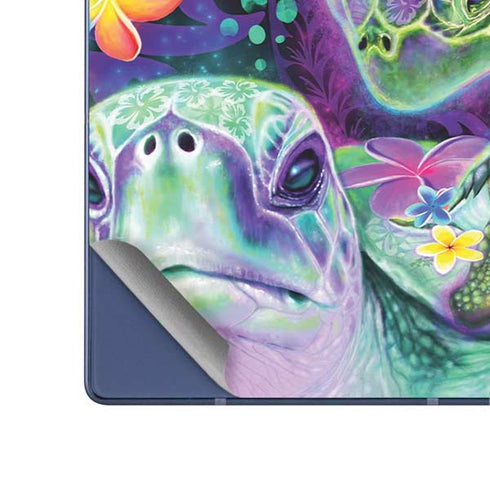 Rainbow Sea Turtles by Sheena Pike Galaxy Z Fold6 Skin