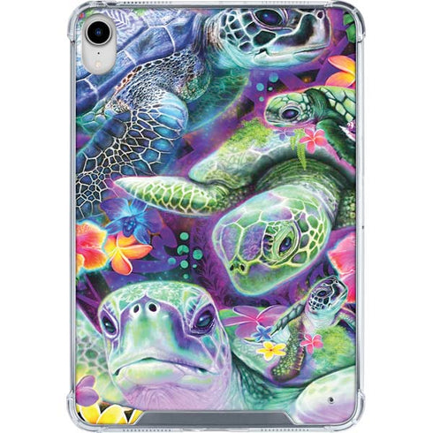 Rainbow Sea Turtles by Sheena Pike iPad 11th Gen (2025) Clear Case