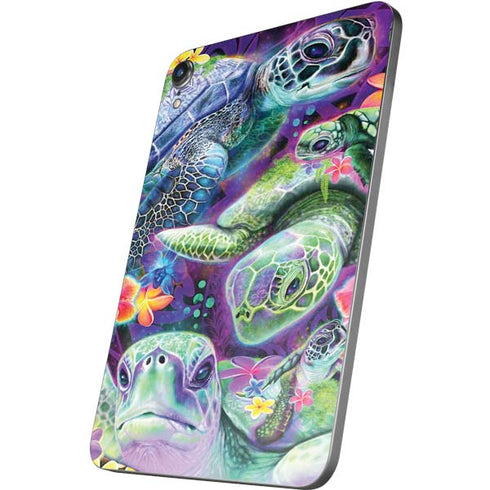Rainbow Sea Turtles by Sheena Pike Apple iPad Mini Skin