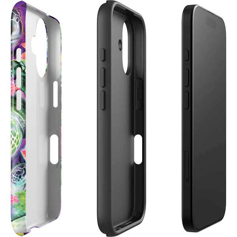 Rainbow Sea Turtles by Sheena Pike iPhone 16 Plus Impact Case