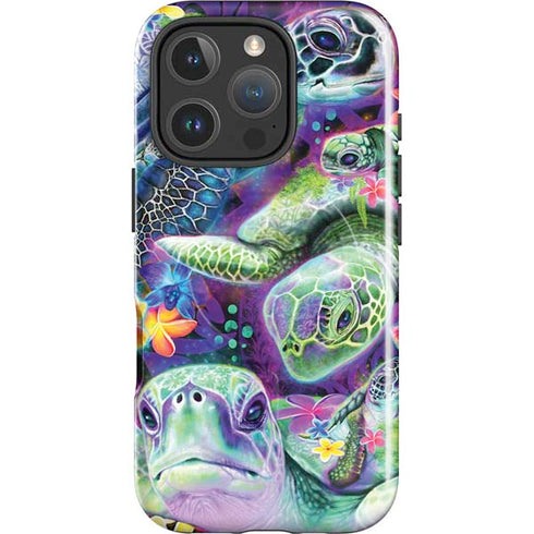 Rainbow Sea Turtles by Sheena Pike iPhone 16 Pro Magsafe Impact Case
