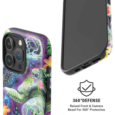 Rainbow Sea Turtles by Sheena Pike iPhone 16 Pro Magsafe Impact Case