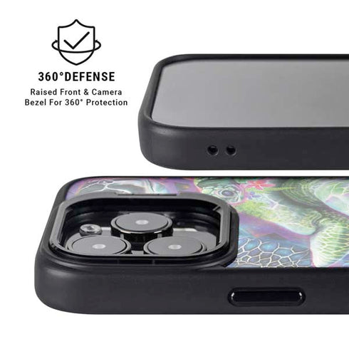 Rainbow Sea Turtles by Sheena Pike iPhone 16 Pro Max Kickstand Case