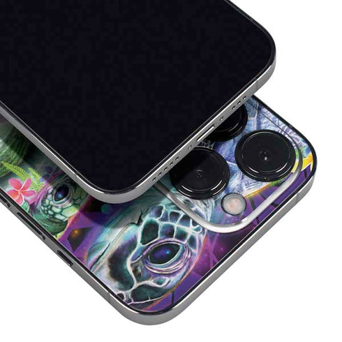 Rainbow Sea Turtles by Sheena Pike iPhone 16 Pro Max Skin