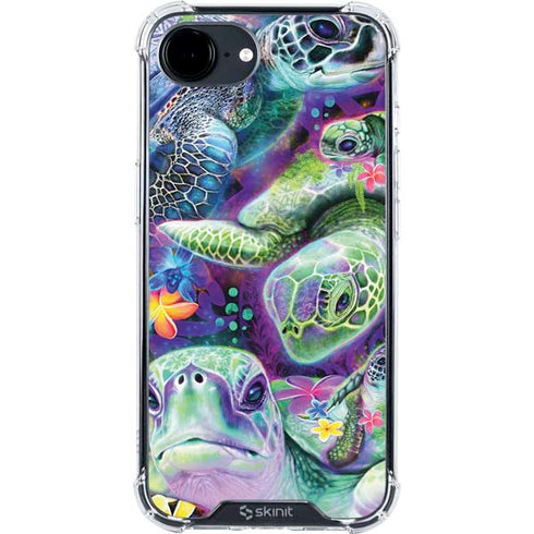 Rainbow Sea Turtles by Sheena Pike iPhone 16e Clear Case