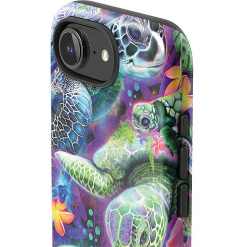 Rainbow Sea Turtles by Sheena Pike iPhone 16e Impact Case