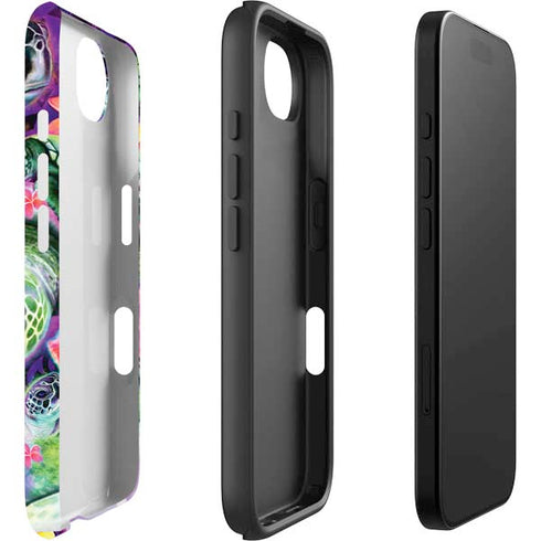 Rainbow Sea Turtles by Sheena Pike iPhone 16e Impact Case