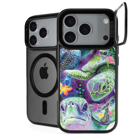 Rainbow Sea Turtles by Sheena Pike iPhone 18 Pro Max Kickstand Case