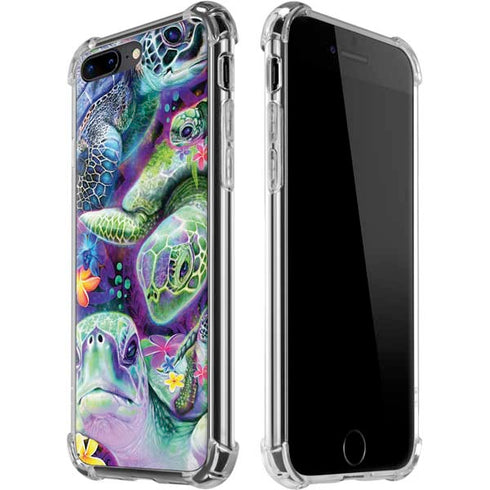 Rainbow Sea Turtles by Sheena Pike iPhone Cases