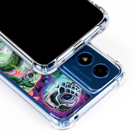 Rainbow Sea Turtles by Sheena Pike Moto G 5G (2024) Clear Case