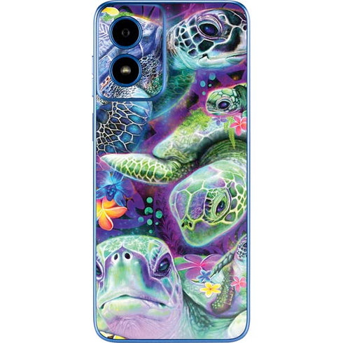 Rainbow Sea Turtles by Sheena Pike Moto G Play 4G (2024) Skin