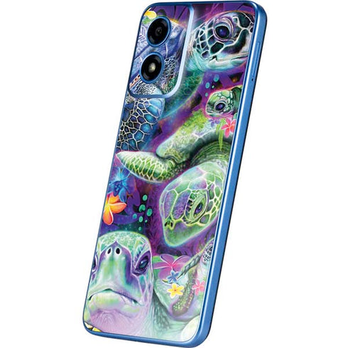 Rainbow Sea Turtles by Sheena Pike Moto G Play 4G (2024) Skin