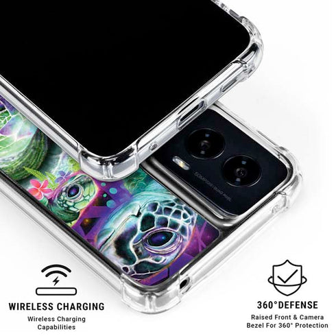 Rainbow Sea Turtles by Sheena Pike Moto G Power 5G (2024) Clear Case