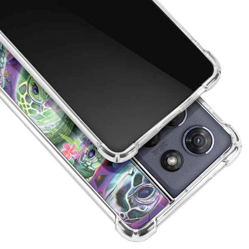 Rainbow Sea Turtles by Sheena Pike Moto G Stylus 5G (2025) Clear Case