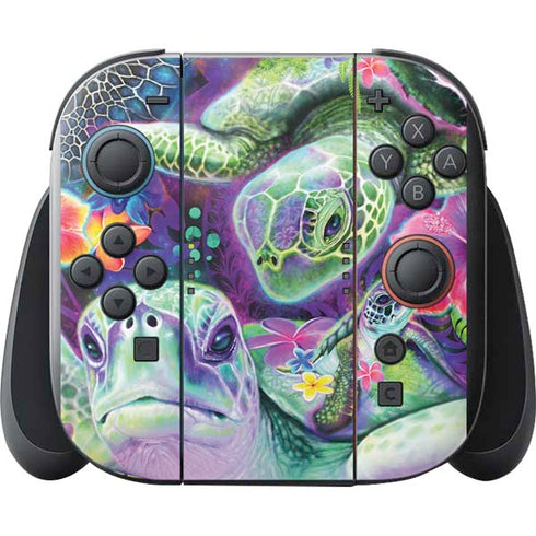 Rainbow Sea Turtles by Sheena Pike Nintendo Switch 2 (2025) with Joy-Con Skin